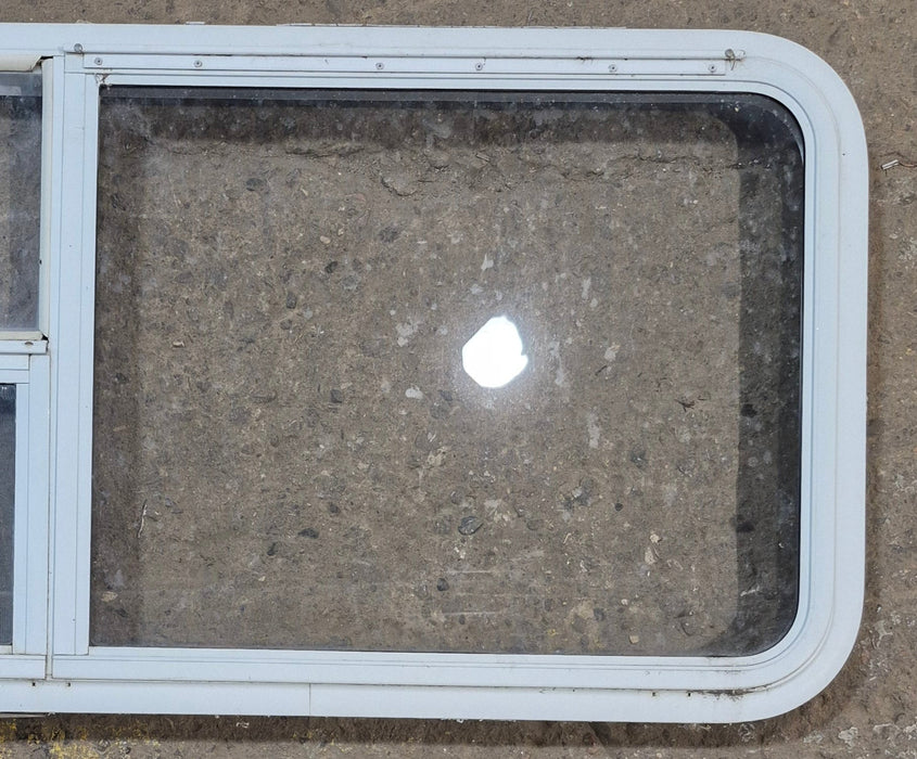 Used White Radius Emergency Opening Window : 47 1/2" W x 21 1/4" H x 2" D