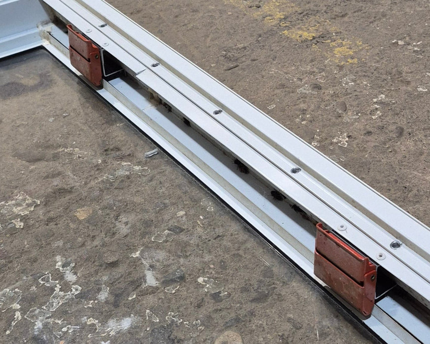 Used White Radius Emergency Opening Window : 47 1/2" W x 21 1/4" H x 2" D