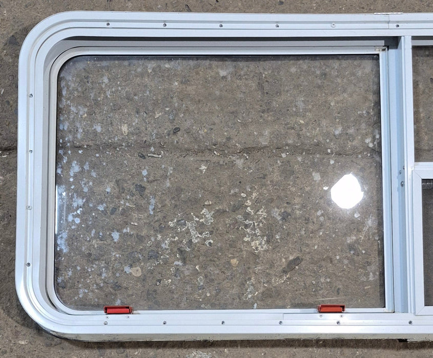 Used White Radius Emergency Opening Window : 47 1/2" W x 21 1/4" H x 2" D