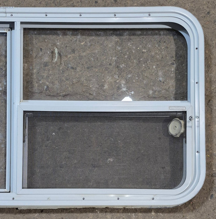 Used White Radius Emergency Opening Window : 47 1/2" W x 21 1/4" H x 2" D
