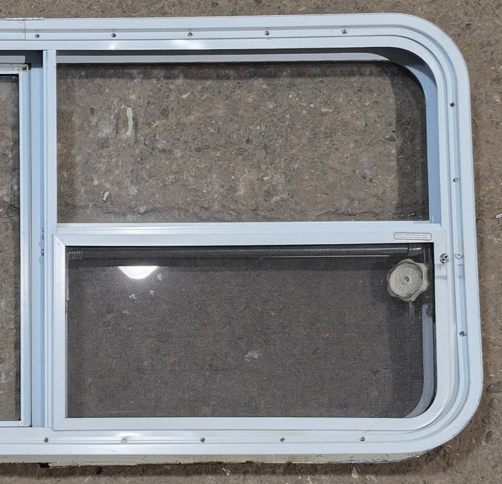Used White Radius Emergency Opening Window : 47 1/2" W x 21 1/4" H x 2" D