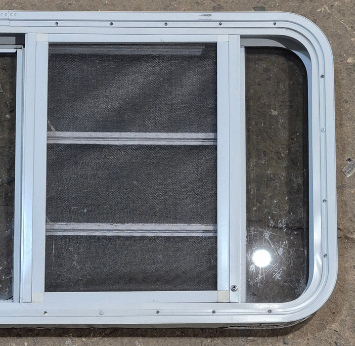 Used White Radius Emergency Opening Window : 47 1/4" W x 21 1/4" H x 1 7/8" D