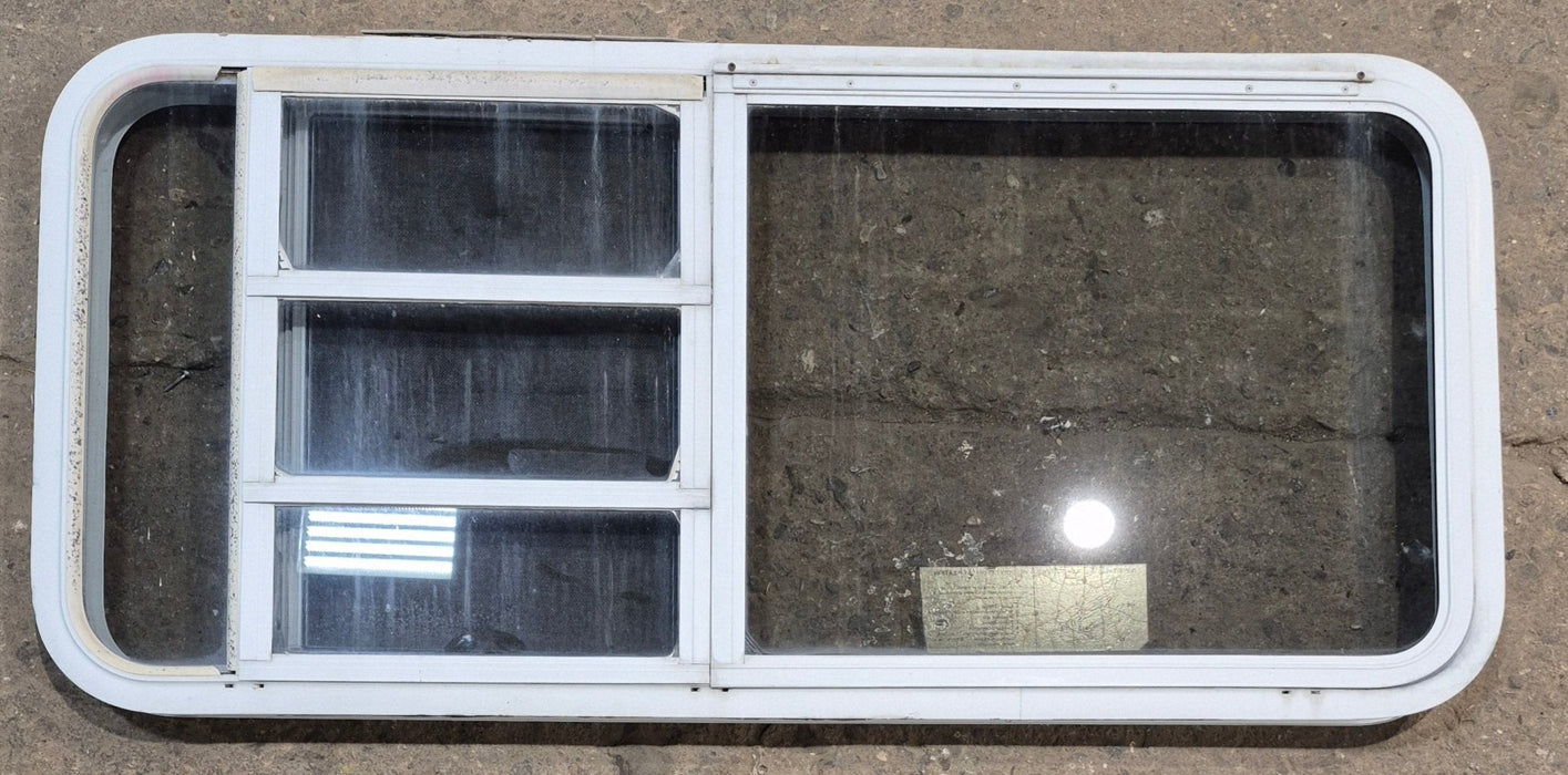 Used White Radius Emergency Opening Window : 47 1/4" W x 21 1/4" H x 1 7/8" D