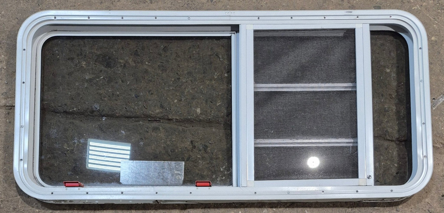 Used White Radius Emergency Opening Window : 47 1/4" W x 21 1/4" H x 1 7/8" D