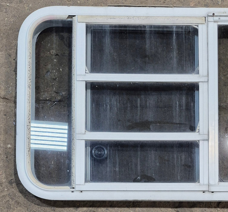 Used White Radius Emergency Opening Window : 47 1/4" W x 21 1/4" H x 1 7/8" D