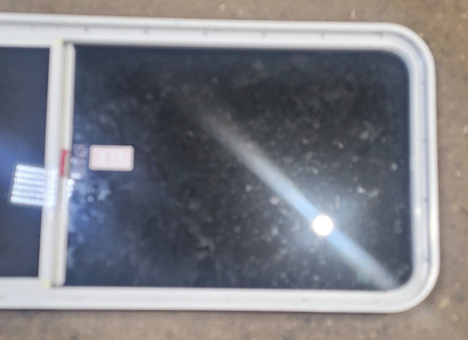 Used White Radius Emergency Opening Window : 59 1/2" W x 21 1/2" H x 2" D