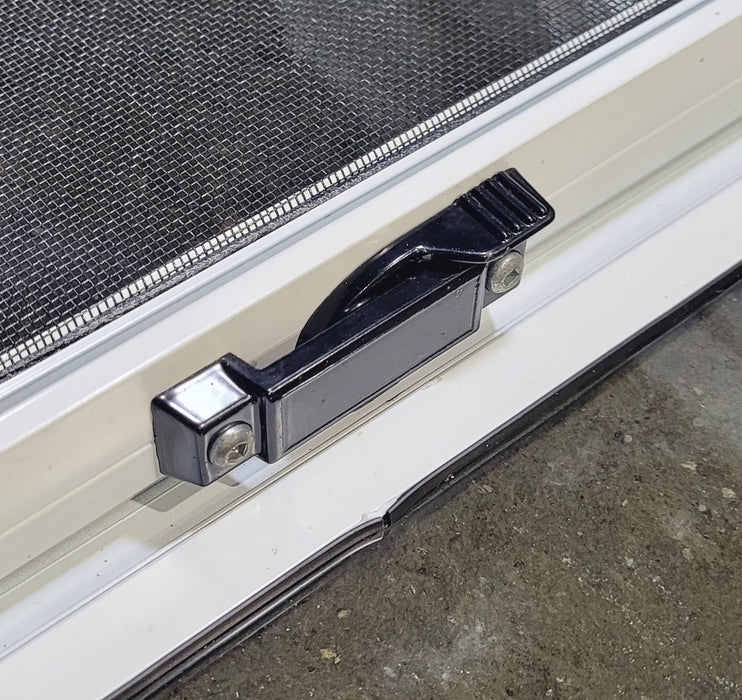 Used White Radius Emergency Opening Window : 60 1/4" W x 21 3/4" H x 1 7/8" D