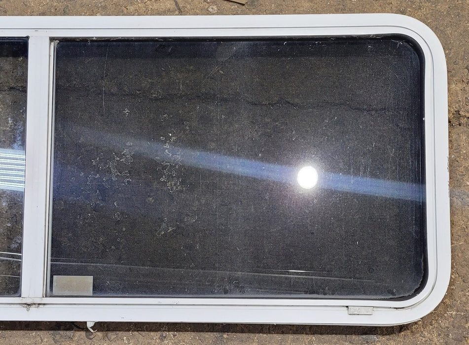 Used White Radius Emergency Opening Window : 60 1/4" W x 21 3/4" H x 1 7/8" D