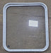 Used White Radius Non Opening Window : 23 1/2" W x 25 3/4" H x 1 7/8" D - Young Farts RV Parts