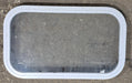 Used White Radius Non Opening Window : 23 3/4" W x 13 3/4" H x 1 7/8" D - Young Farts RV Parts