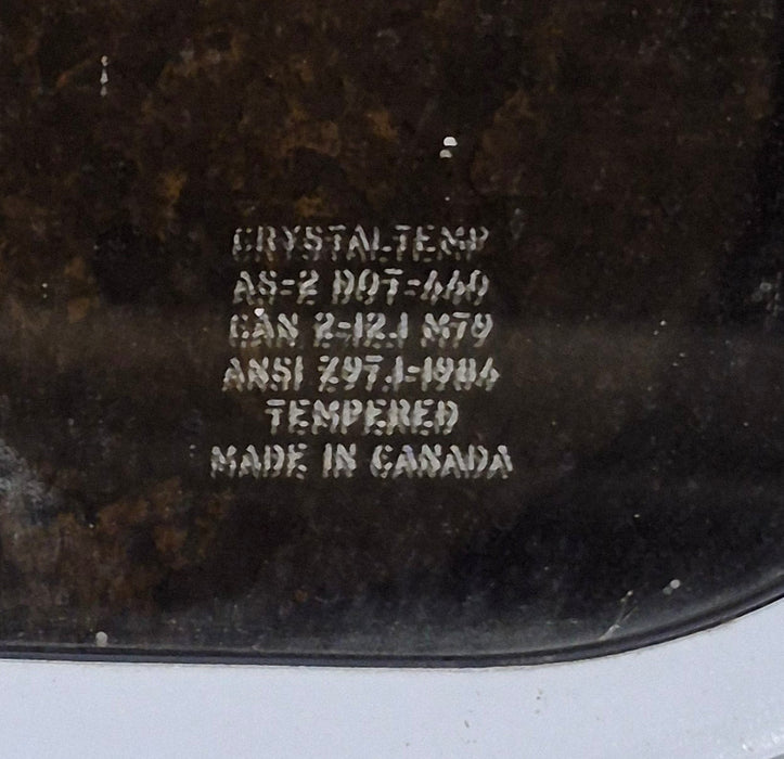 Used White Radius Non Opening Window : 24 1/4" W x 16 3/4" H x 1 7/8" D