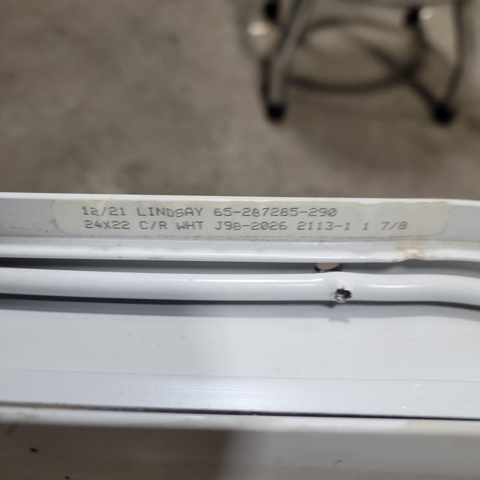 Used White Radius Non-Opening Window : 24 X 22 X 2" D - Young Farts RV Parts