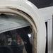 Used White Radius Non- Opening Window : 24 X 22 X 2" D - Young Farts RV Parts