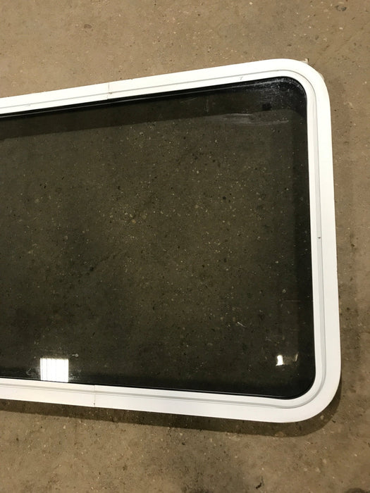 Used White Radius Non Opening Window : 35 3/4" W x 26 1/4" H x 1 7/8" D