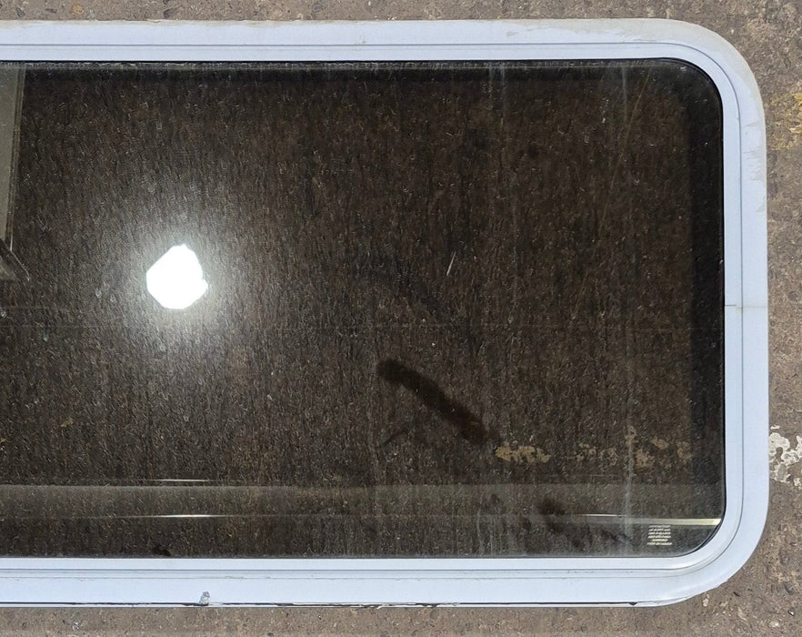 Used White Radius Non Opening Window : 60 1/4" W x 21 3/4" H x 1 7/8" D