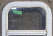 Used White Radius Opening Window : 14 1/4" W x 17 1/4" H x 1 17/8" D - Young Farts RV Parts