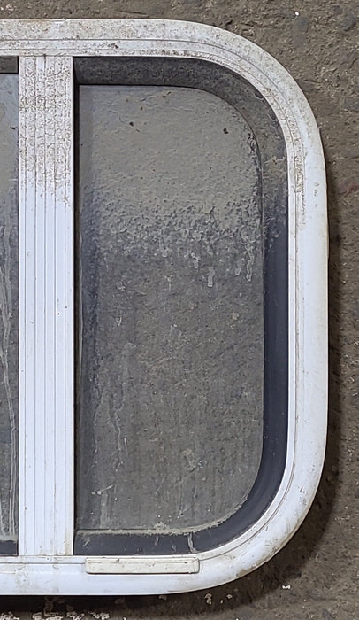 Used White Radius Opening Window : 15" W x 15" H x 1 3/4" D