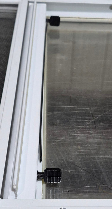 Used White Radius Opening Window : 17 1/2" W x 17 1/2" H x 1 1/8" D