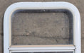 Used White Radius Opening Window : 17 1/2" W x 21 1/4" H x 1 7/8" D - Young Farts RV Parts