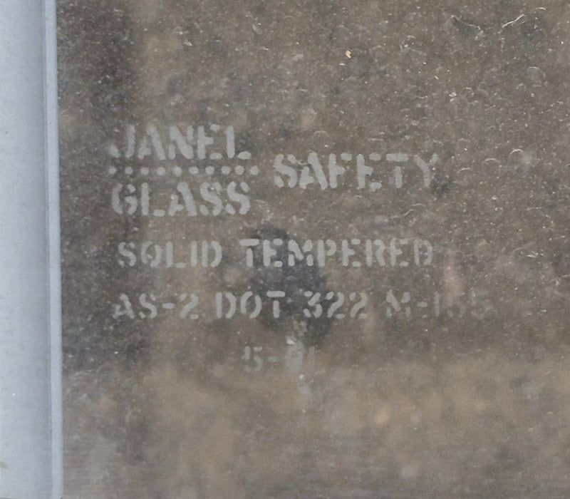 Used White Radius Opening Window : 19 1/2" W x 14 1/2" H x 1 1/4" D
