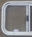 Used White Radius Opening Window : 23 1/2" W x 14 1/2" H x 1 7/8" D - Young Farts RV Parts