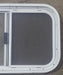 Used White Radius Opening Window : 23 1/2" W x 14 1/2" H x 1 7/8" D - Young Farts RV Parts