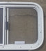 Used White Radius Opening Window : 23 1/2" W x 14 1/2" H x 1 7/8" D - Young Farts RV Parts