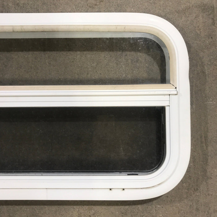 Used White Radius Opening Window : 23 1/2" W x 14 1/2" H x 1 7/8" D