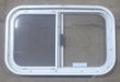 Used White Radius Opening Window : 23 1/2" W x 14 1/2" H x 1 7/8" D - Young Farts RV Parts