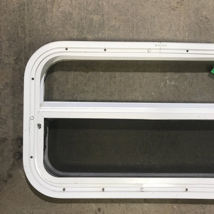 Used White Radius Opening Window : 23 1/2" W x 14 1/2" H x 1 7/8" D
