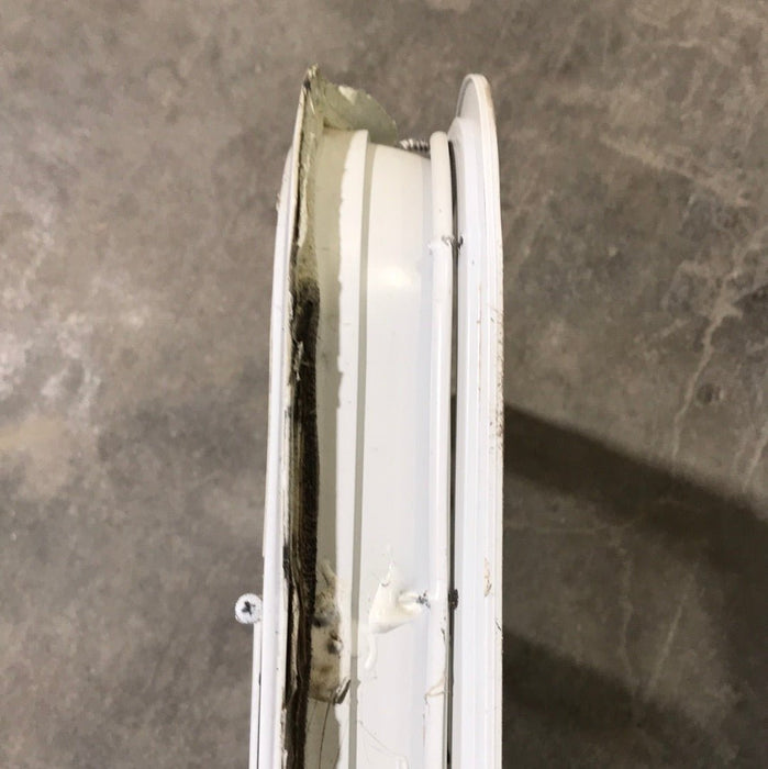 USED White Radius Opening Window : 23 1/2" W X 14 1/2" H X 2" D