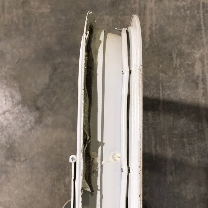 USED White Radius Opening Window : 23 1/2" W X 14 1/2" H X 2" D