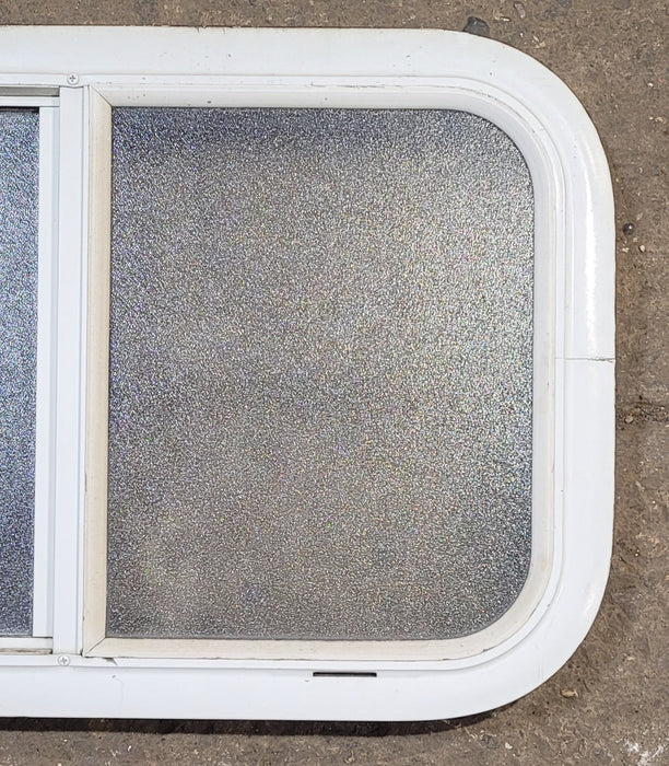 Used White Radius Opening Window : 23 1/2" W x 14 1/4" H x 1 7/8" D