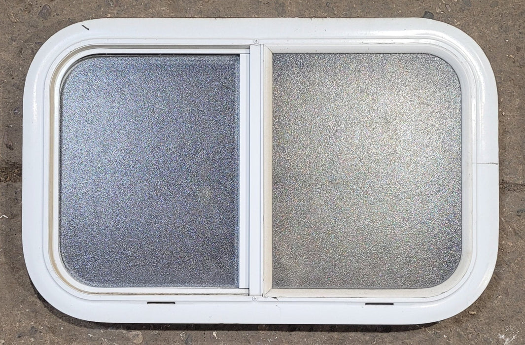Used White Radius Opening Window : 23 1/2" W x 14 1/4" H x 1 7/8" D