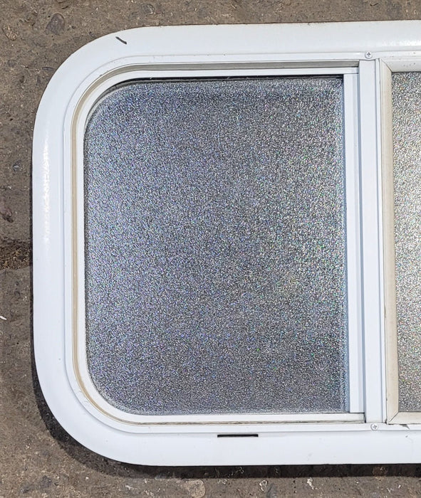 Used White Radius Opening Window : 23 1/2" W x 14 1/4" H x 1 7/8" D