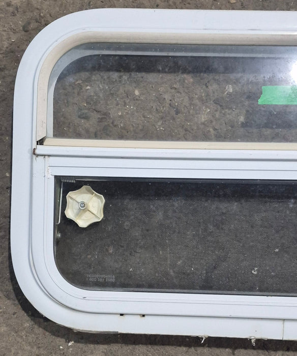 Used White Radius Opening Window : 23 1/2" W x 14 1/4" H x 1 7/8" D