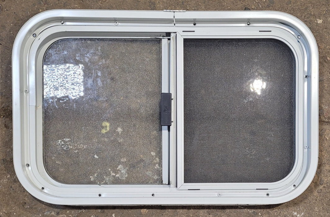 Used White Radius Opening Window : 23 1/2" W x 14 1/4" H x 1 7/8" D