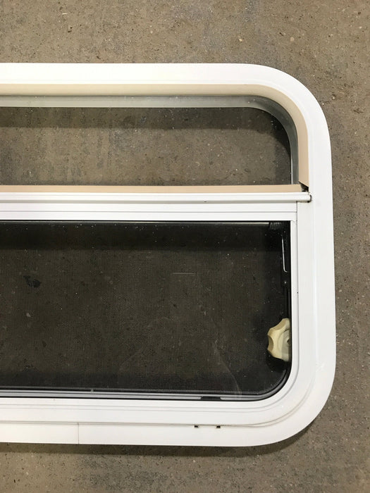 Used White Radius Opening Window : 23 1/2" W x 17 1/2" H x 1 1/2" D