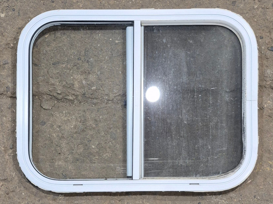 Used White Radius Opening Window : 23 1/2" W x 17 1/2" H x 1 1/4" D