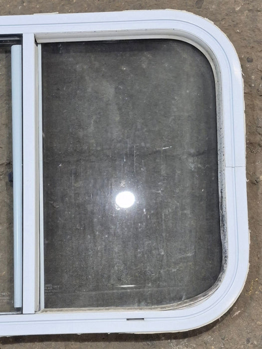 Used White Radius Opening Window : 23 1/2" W x 17 1/2" H x 1 1/4" D