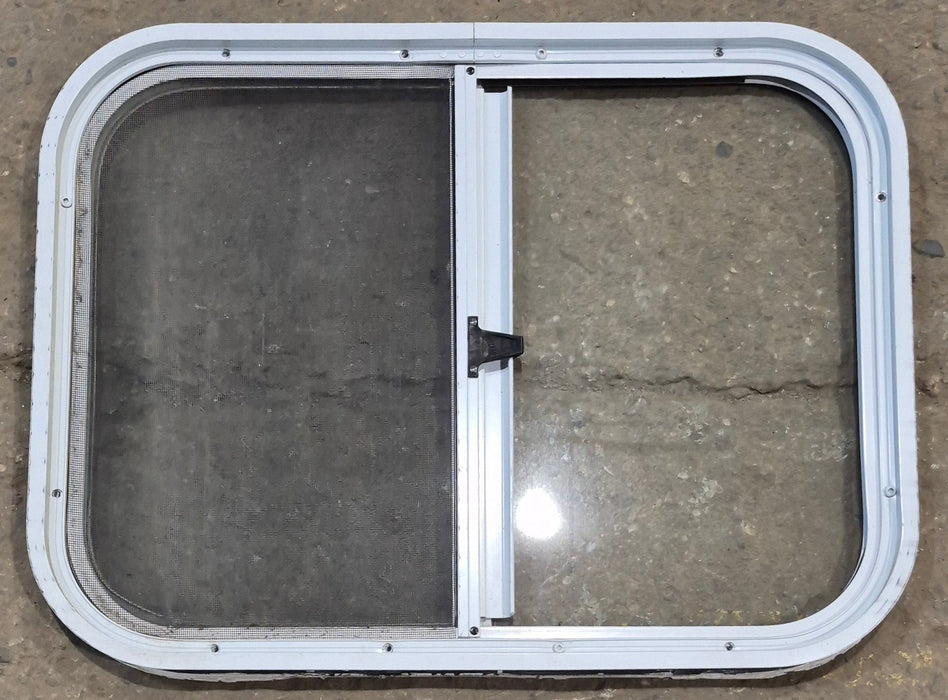 Used White Radius Opening Window : 23 1/2" W x 17 1/2" H x 1 1/4" D