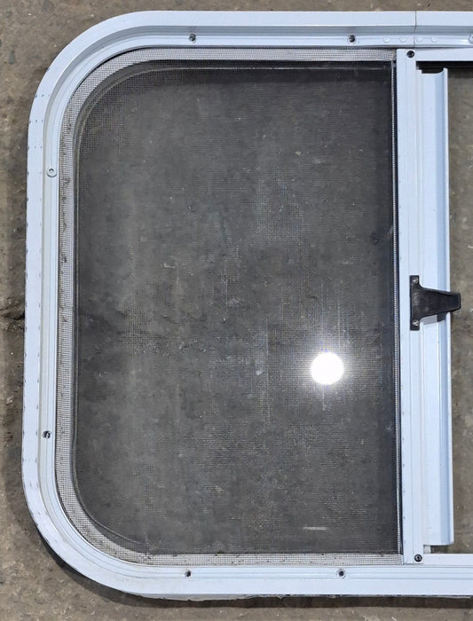 Used White Radius Opening Window : 23 1/2" W x 17 1/2" H x 1 1/4" D