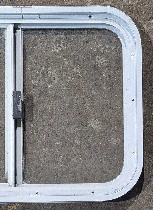 Used White Radius Opening Window : 23 1/2" W x 17 1/2" H x 1 7/8" D