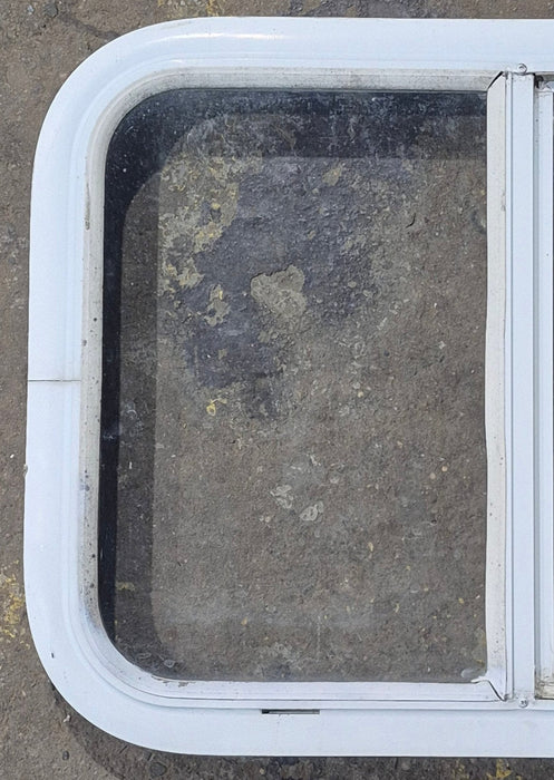 Used White Radius Opening Window : 23 1/2" W x 17 1/2" H x 1 7/8" D