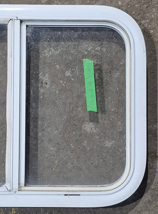 Used White Radius Opening Window : 23 1/2" W x 17 1/2" H x 1 7/8" D