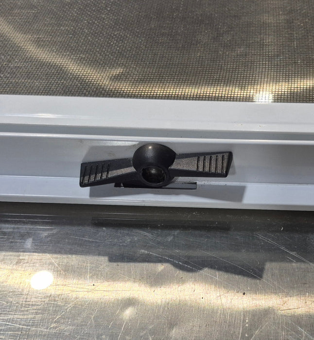Used White Radius Opening Window : 23 1/2" W x 17 1/2" H x 1 7/8" D