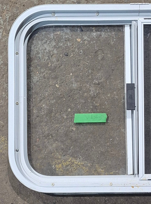 Used White Radius Opening Window : 23 1/2" W x 17 1/2" H x 1 7/8" D