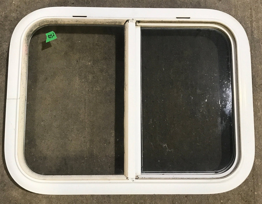 Used White Radius Opening Window : 23 1/2" W x 17 1/2" H x 1 7/8" D