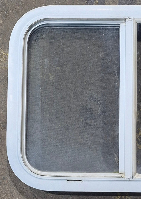 Used White Radius Opening Window : 23 1/2" W x 17 1/2" H x 1 7/8" D