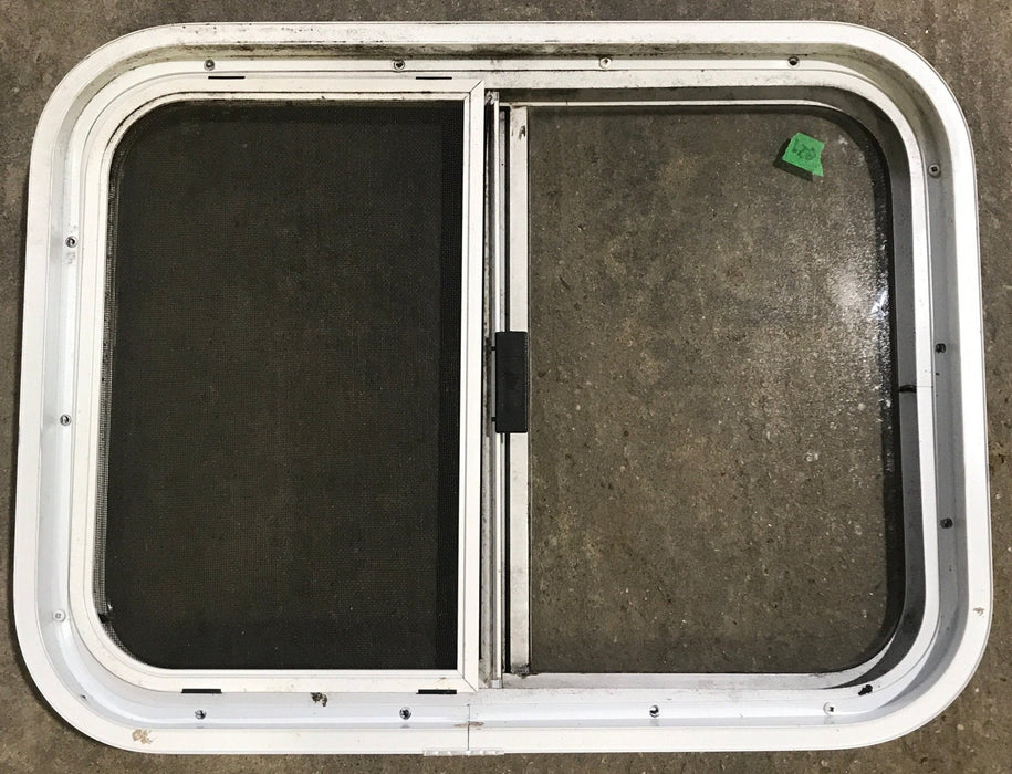 Used White Radius Opening Window : 23 1/2" W x 17 1/2" H x 1 7/8" D